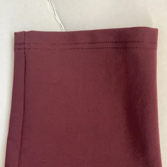 NWT MARLA WYNNE Size 4 Burgundy Elastic Waist Rayon/Nylon/Spandex Blend Pants - Picture 4 of 9